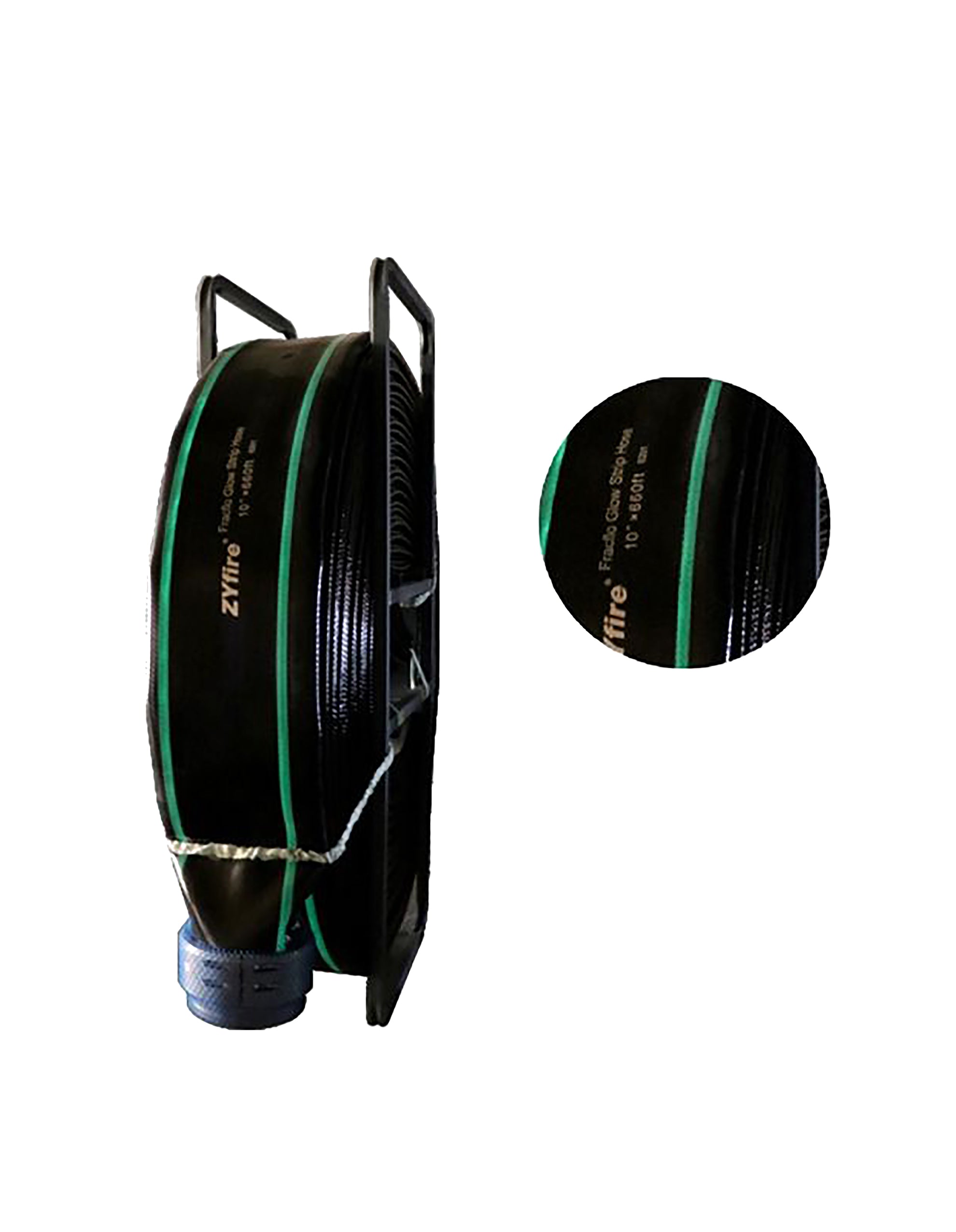 ZYfire 12'' ID 200m (660ft) Fracflo Hose with Aluminum Couplings with Fluorescent Strips (Service Pressure: 200PSI)-SA Warehouse