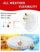 ZYfire Fire Hose - 1" ID Single Jacket TPU Fire Hose Industrial Hose Firefighter Hose with M × F NST/NH Brass Couplings Lightweight Lay Flat Water Hose for Use in Firefighting, Residential-U.S. Warehouse