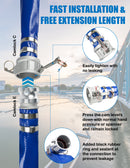 ZYfire Backwash Hose - 2" x 50 FT PVC Lay Flat Discharge Hose with Aluminum Camlock C & E Fittings Heavy Duty Reinforced Pump Discharge Hose Weather and Burst Resistant for Pool Drain, Sump Pump-U.S. Warehouse