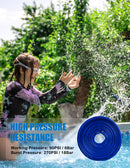 ZYfire Pool Backwash Hose with 2 Clamps - 1-1/2" x 50 FT PVC Lay Flat Discharge Hose Heavy Duty Reinforced Pool Hose Weather and Burst Resistant for Pool Drain, Sump Pump, Pool Filter-U.S. Warehouse