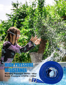 ZYfire Backwash Hose - 1-1/2" x 100 FT PVC Lay Flat Discharge Hose with Aluminum Camlock C & E Fittings Heavy Duty Reinforced Pump Discharge Hose Weather and Burst Resistant for Pool Drain, Sump Pump-U.S. Warehouse
